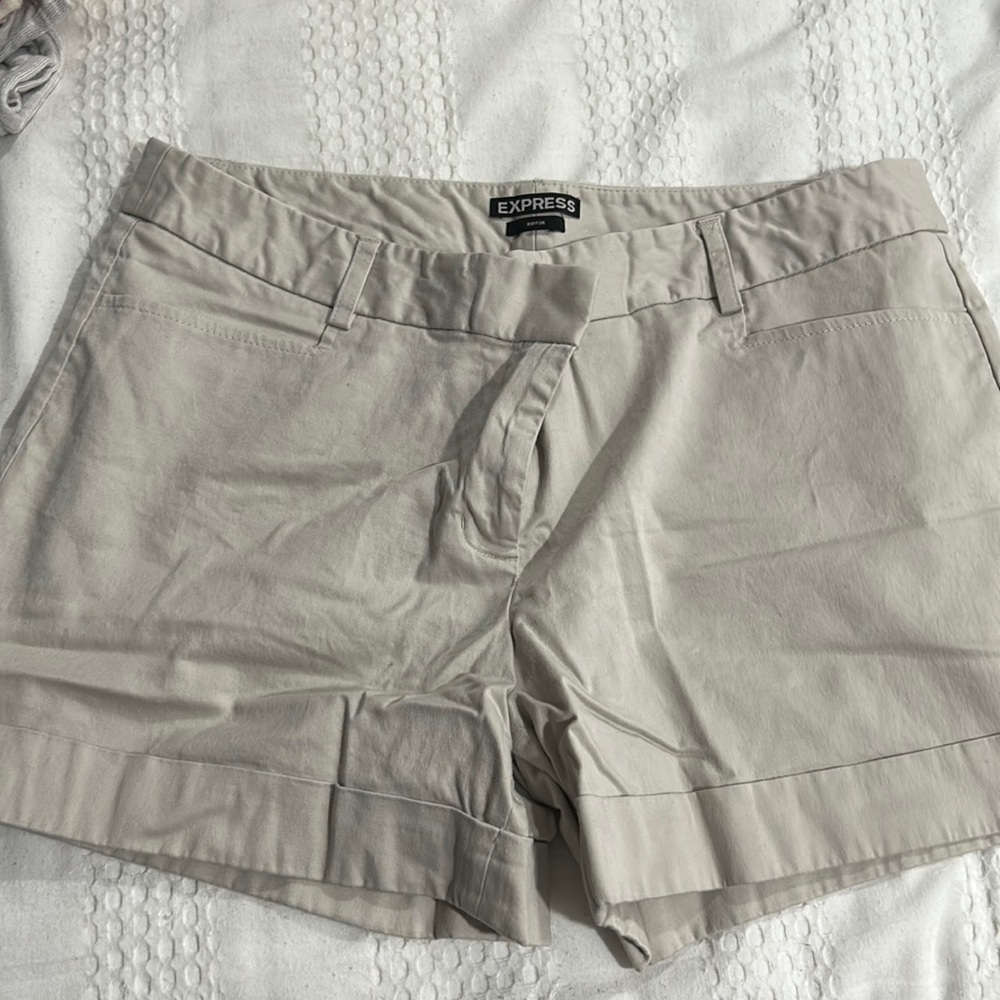 Express Editor Khaki Shorts - image 1